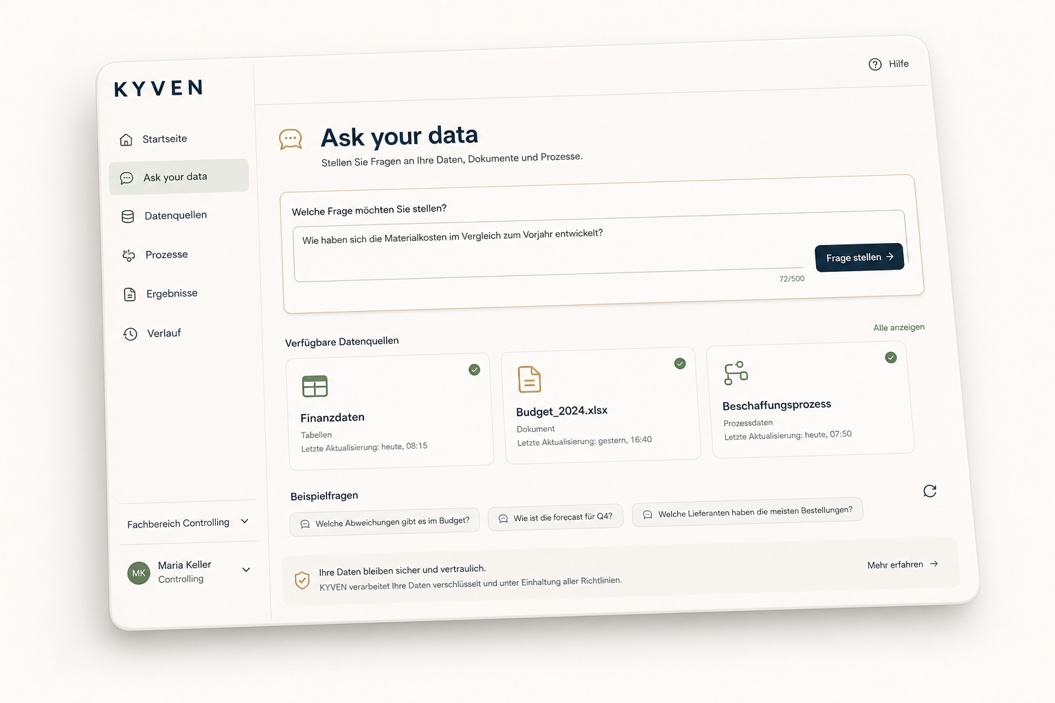Ask your data