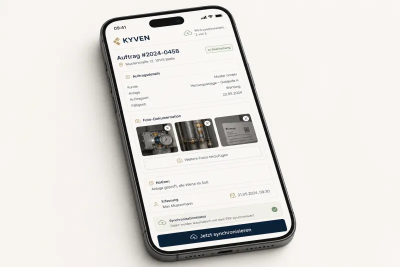 Außendienst-App mit Foto-Doku