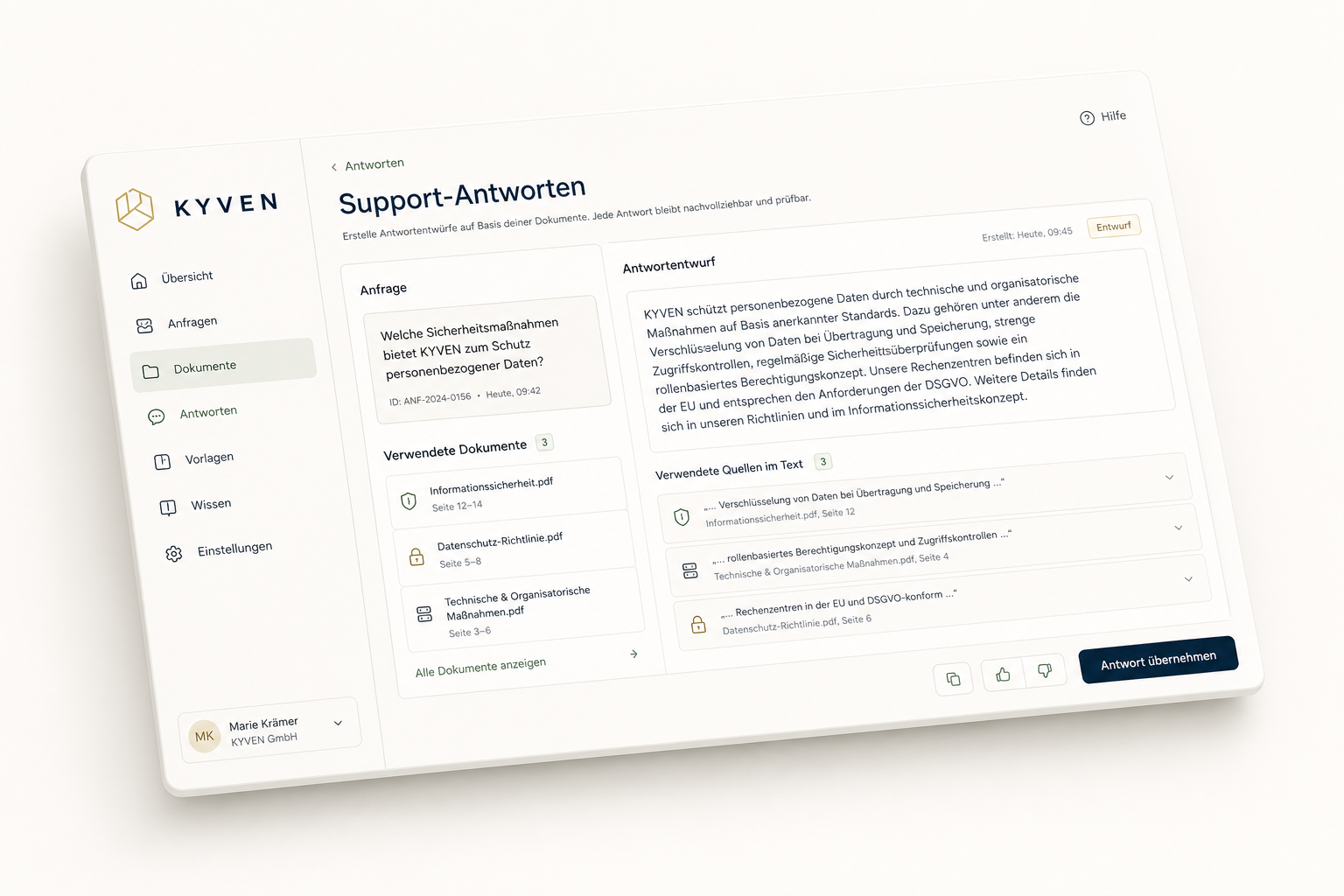 Support-Antworten
