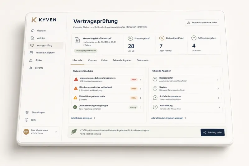 Vertragsprüfung
